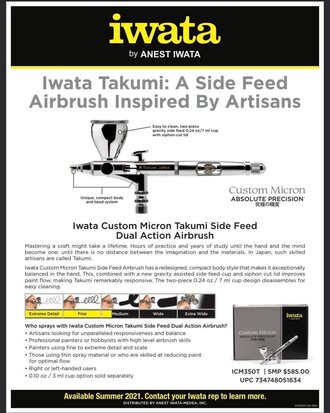 Iwata Airbrush - Iwata Custom Micron CM-SB Airbrush