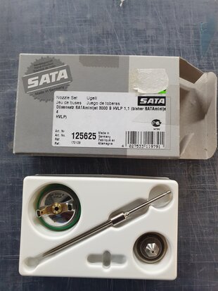 Sata mini jet 3000B 1.1mm (125625) Nozzle set   