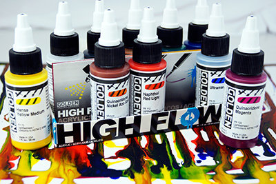 Golden High Flow sets 30ml - Airbrush and Pinstripe Store Lion-art